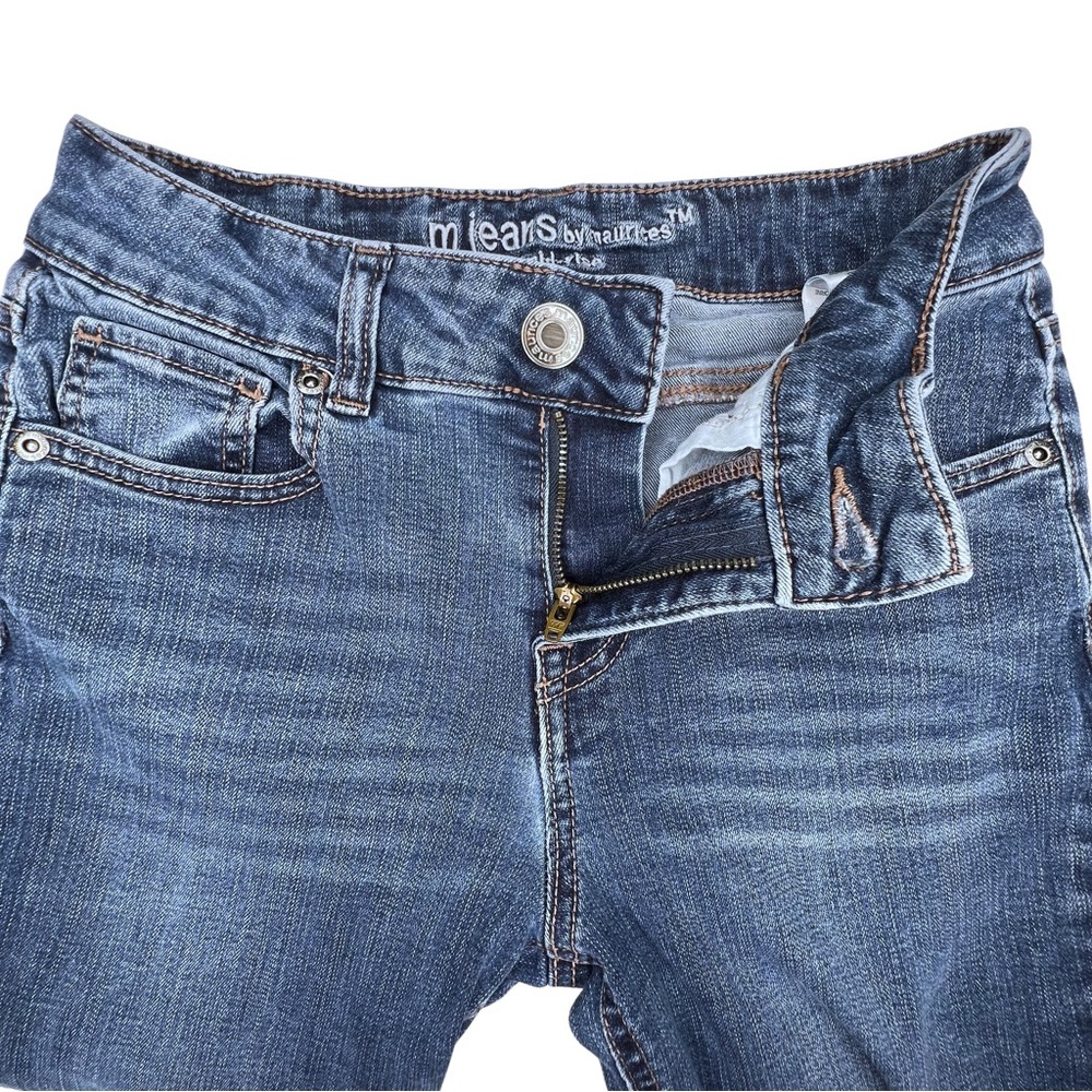 M Jeans by Maurices Straight Mid Rise Dark Sandblast Blue 0 Reg 737785 - Picture 5 of 15